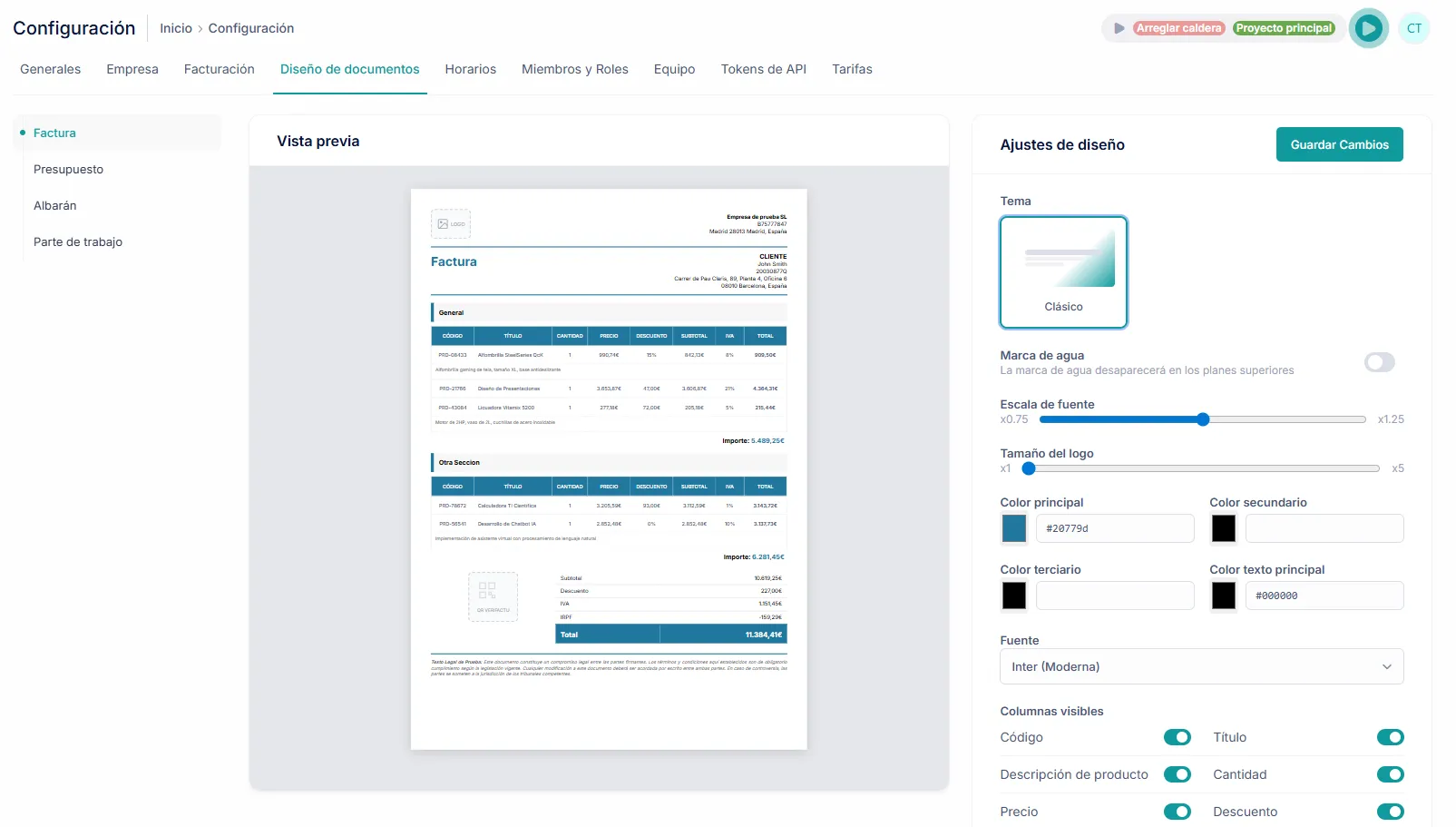Personalización de PDFs